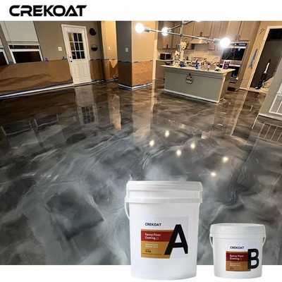 Decoratieve effecten Polyaspartic metalen vloercoating met metalen pigmenten of vlokken