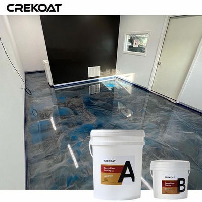 Metalen epoxyvloercoating met een laag VOC-gehalte
