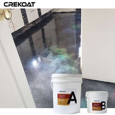 Milieuvriendelijke metalen epoxyvloercoating Snelle verhardingstijd voor snellere installatie