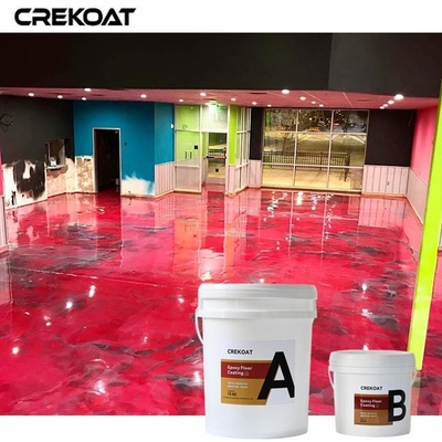 Abrasiebestendigheid Rood metaal epoxy vloercoating voor industriële toepassingen Zwaar voetverkeer