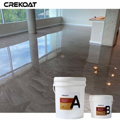 Reflectieve metalen epoxy vloercoating met een hoge glans of matte afwerking
