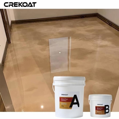 Aanpasbare metalen epoxy vloercoating gemaakt door metalen pigmenten in helder hars