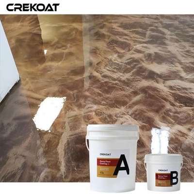 Aanpasbare metalen epoxy vloercoating gemaakt door metalen pigmenten in helder hars