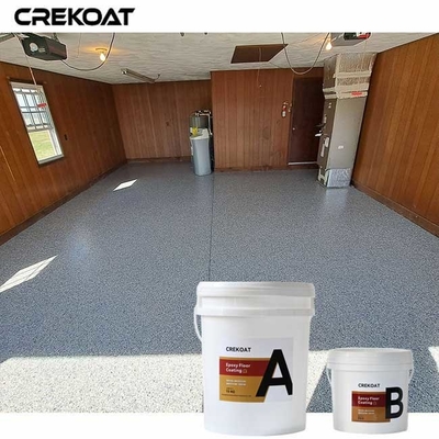 Hittebestendige epoxy vloercoating met vlokken handgrepen