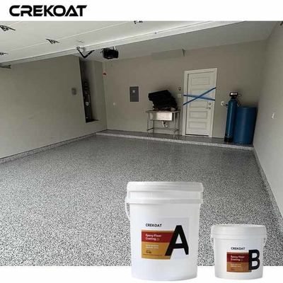 Langdurige epoxy-vlokvloercoating bestand tegen vlekken en zwaar verkeer