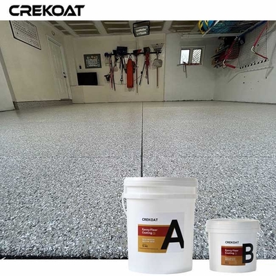 Anti-slip epoxy flake vloercoating kan worden getestureerd om betere tractie te bieden