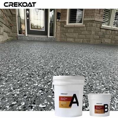 Anti-slip polyaspartic vloercoating met additieven voor gebieden met veel verkeer