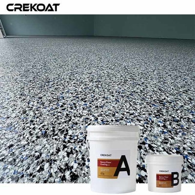 Chipgrootte Vlakvloercoating Epoxy variabiliteit voor unieke textuurpatronen