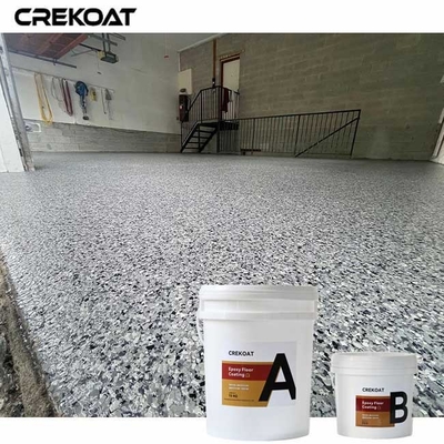 Verbeterde UV-stabiliteit Epoxy vloercoating met vlokken om kleurvervaaging te voorkomen