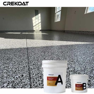 Zelfnivellerende epoxy-vlokvloercoating met een lage geur tijdens het aanbrengen