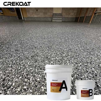 Zelfnivellerende epoxy-vlokvloercoating met een lage geur tijdens het aanbrengen