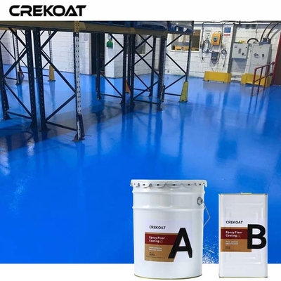 Hoogglanzende epoxyvloercoating geeft een strak spiegelachtig uiterlijk