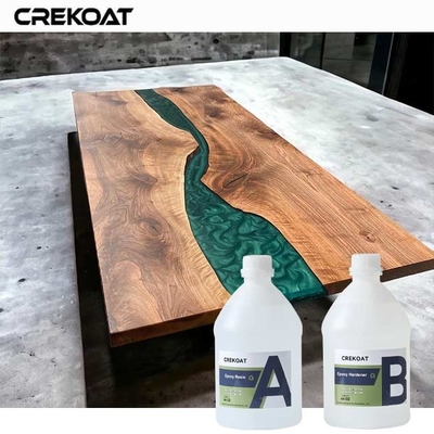 Doorzichtige houtlaag Epoxy-cures voor een hoogglanzende afwerking die gele kleur weerstaat