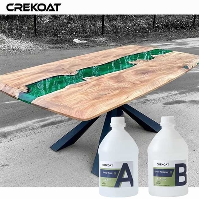 Duidelijke epoxyhars voor hout, met een lage geelheid, om de helderheid te behouden