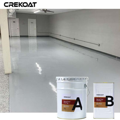 Grey White Solid Colors Customized Color Epoxy Floor Paint Resistant to Stains and Water