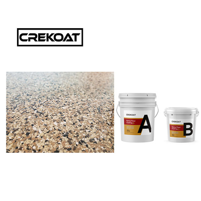 Multicolore, heldere, glanzende epoxy vloercoating