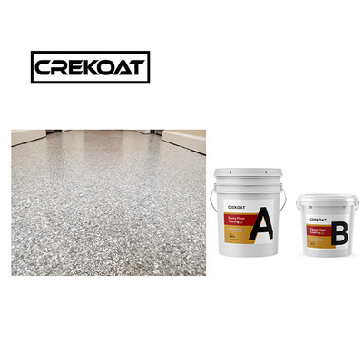 2Gewichtsgewijs Epoxyharsvloercoating Geen schil Epoxy Multi Flake Coating