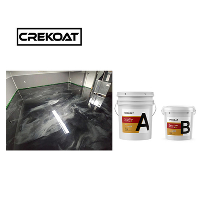 Gegote hoge vaste stoffen Rood Metalen Epoxy vloercoating Geluide hardheid