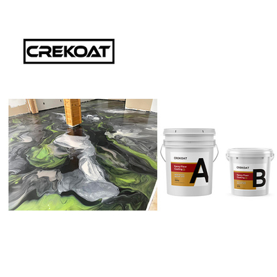 Spray- en krasbestendige epoxycoating geurloos hoogglanzend harscoating gehard