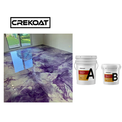 De Vloerdeklaag niet Giftig Gray Metallic Epoxy Floor van de commerciële Rang Epoxyhars