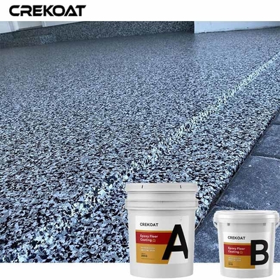 De Vloerdeklaag Gray Color Flakes Concrete Paint van de misstap Bestand Epoxyhars