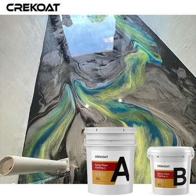 Mica Pearl Metallic Epoxy Floor-Deklaag zelf-Nivelleert Lage Geur