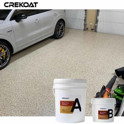Textuuroppervlak Epoxy Flake Floor Coating Uitgebreide kleur en ontwerp Aanpassing