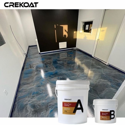 Metalen epoxyvloercoating met een laag VOC-gehalte