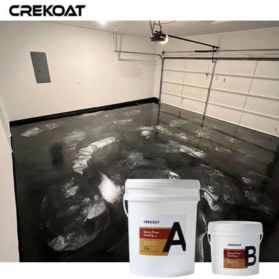Glanzende metalen epoxyvloercoating ingebedde glitter of metalen vlokken voor extra glinster