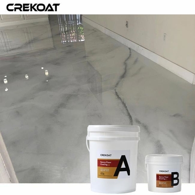 Naadloze gladde afwerking Metalen epoxy vloercoating Creëer uniek marmeren effect