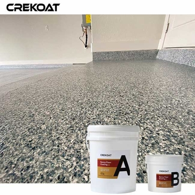 Eenvoudige toepassing Garage Floor Flake Epoxy voor omgevingen met veel verkeer