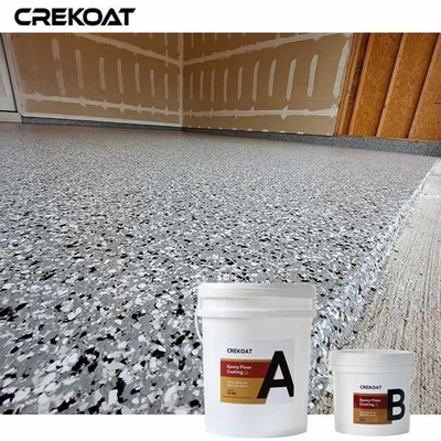 Hittebestendige epoxy vloercoating met vlokken handgrepen