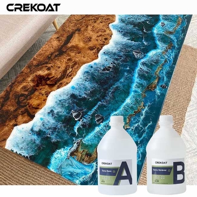 Bubbelvrij tafelblad met epoxyhars Gemakkelijk onderhoud met zeep en water